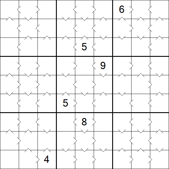 Greater Than Sudoku - Medium