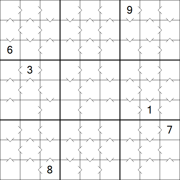 Greater Than Sudoku - Médio