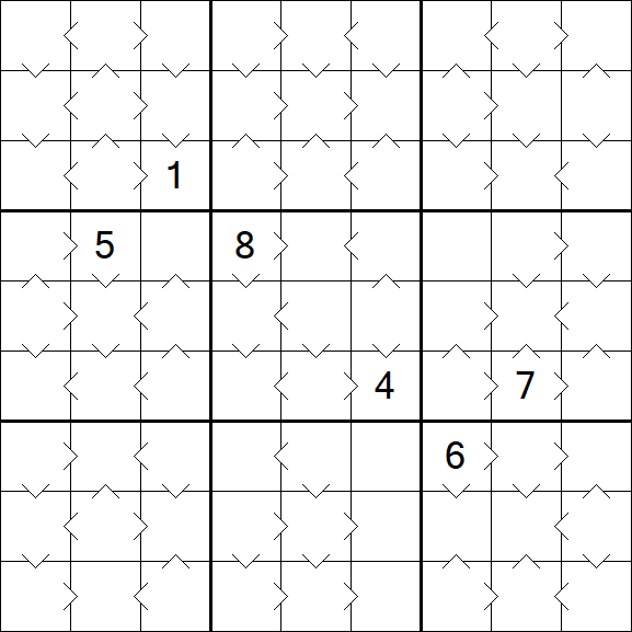 Greater Than Sudoku - Medio