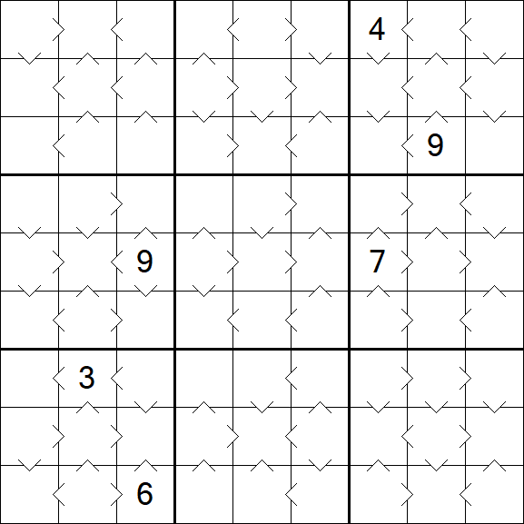 Greater Than Sudoku - Médio