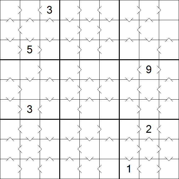 Greater Than Sudoku - Medio