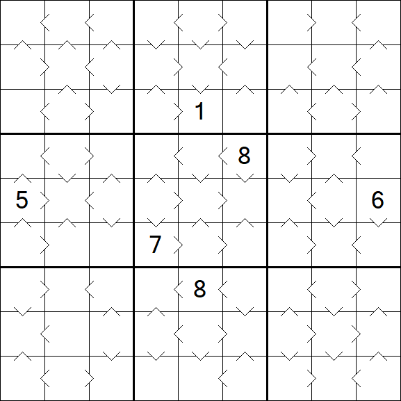Greater Than Sudoku - Médio
