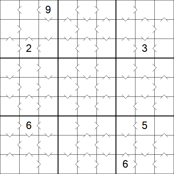 Greater Than Sudoku - Médio