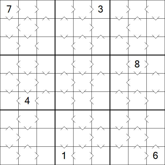 Greater Than Sudoku - Moyen