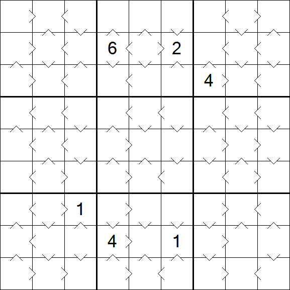 Greater Than Sudoku - Moyen