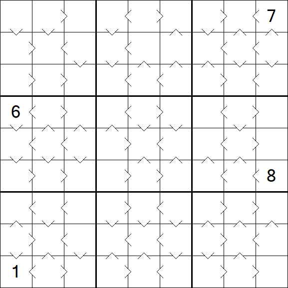 Greater Than Sudoku - Médio