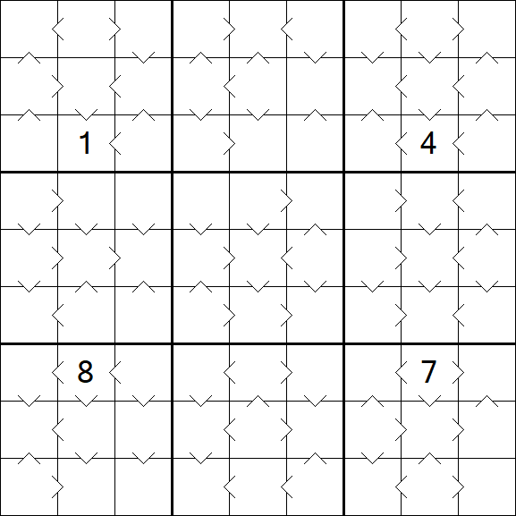 Greater Than Sudoku - Medio