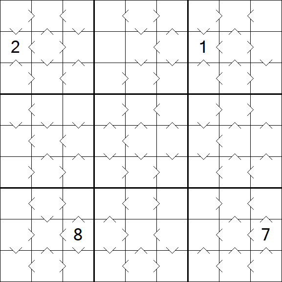 Greater Than Sudoku - Médio