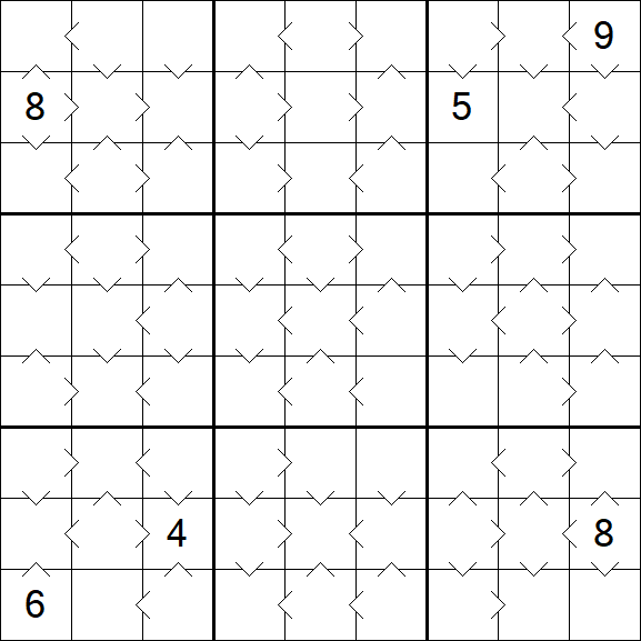 Greater Than Sudoku - Médio