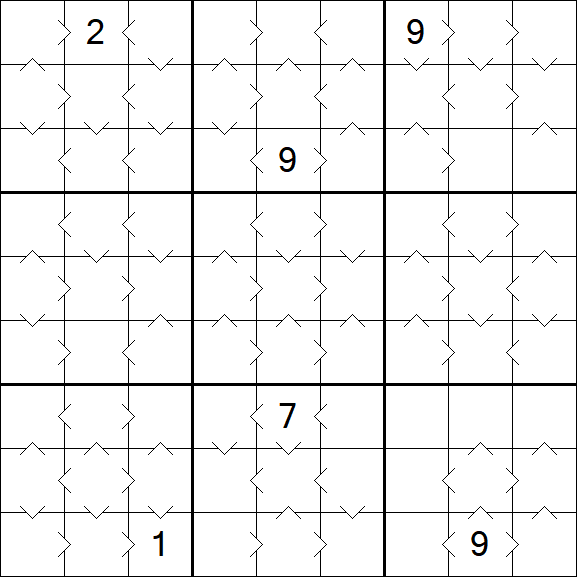 Greater Than Sudoku - Médio