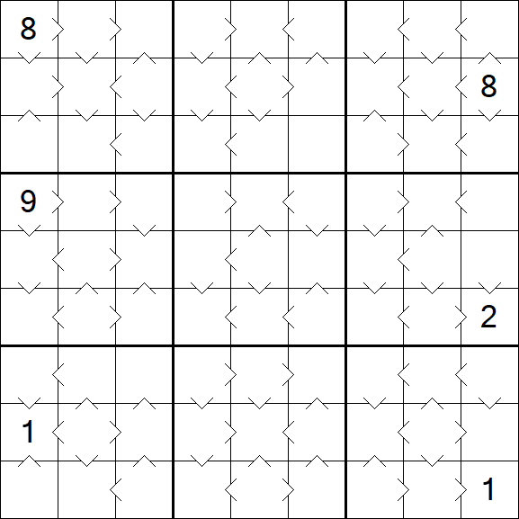 Greater Than Sudoku - Moyen