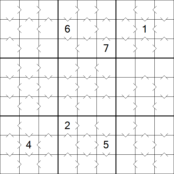 Greater Than Sudoku - Médio