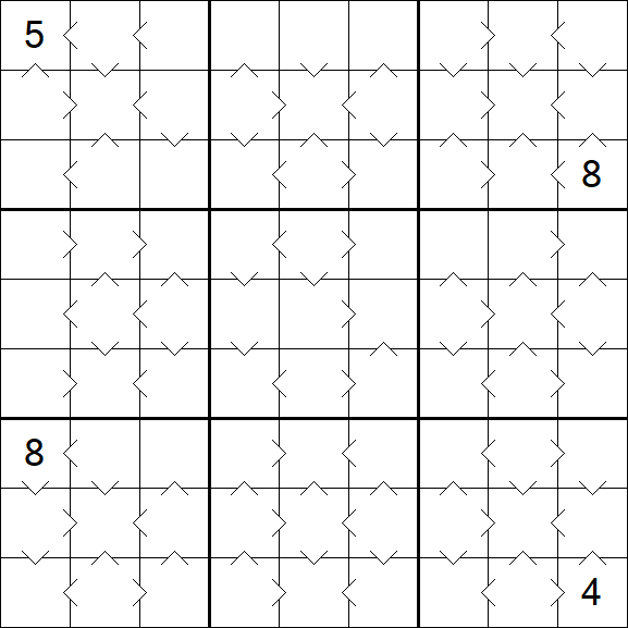 Greater Than Sudoku - Médio