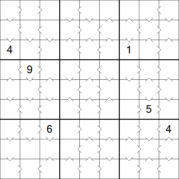 Greater Than Sudoku - Medium