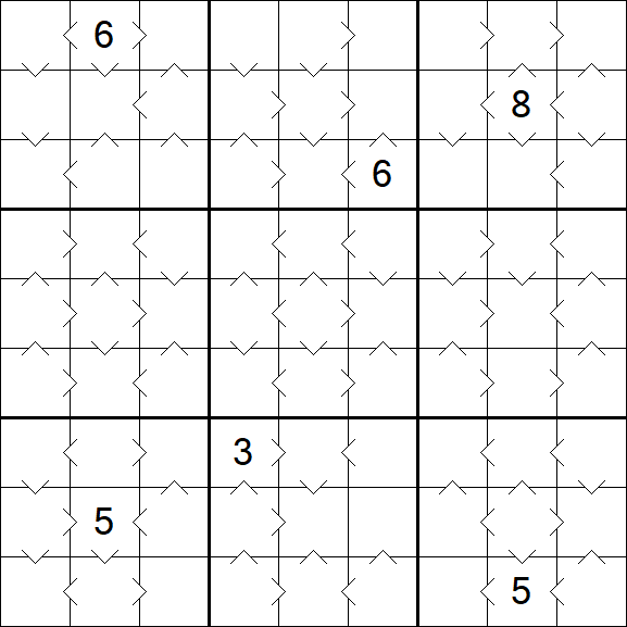 Greater Than Sudoku - Medio