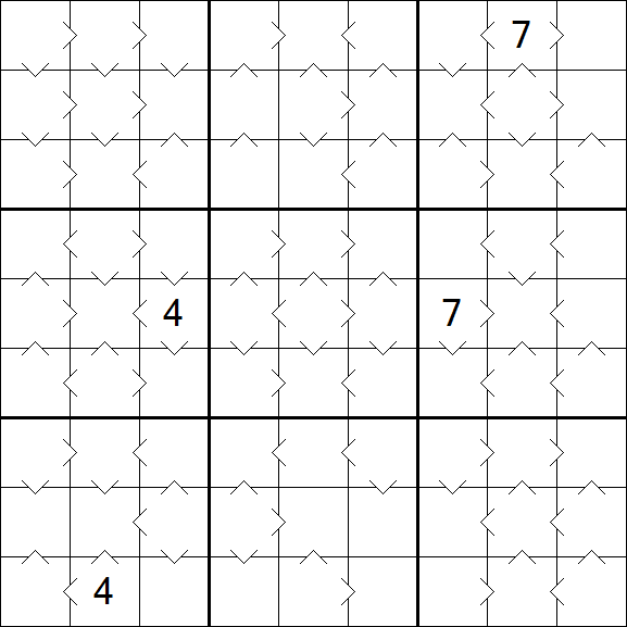 Greater Than Sudoku - Medium