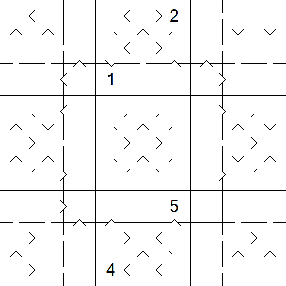 Greater Than Sudoku - Medio