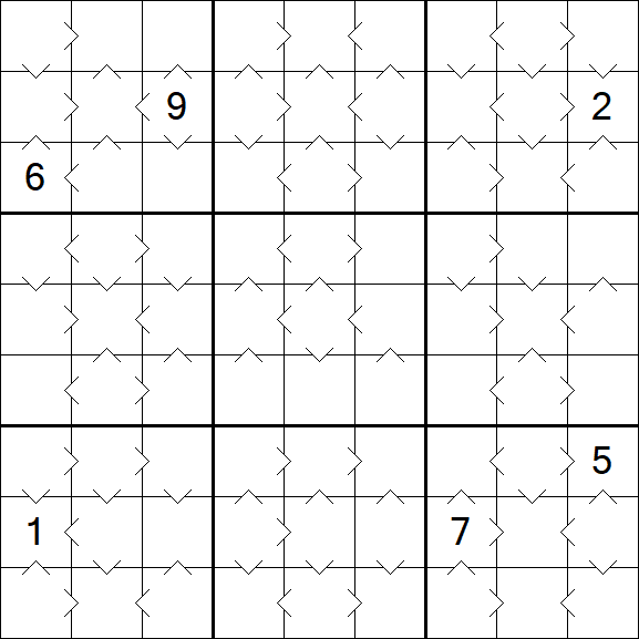 Greater Than Sudoku - Moyen