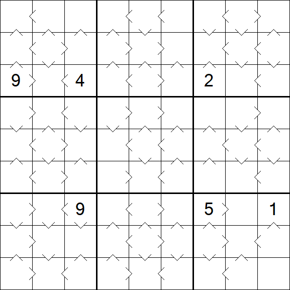 Greater Than Sudoku - Medium