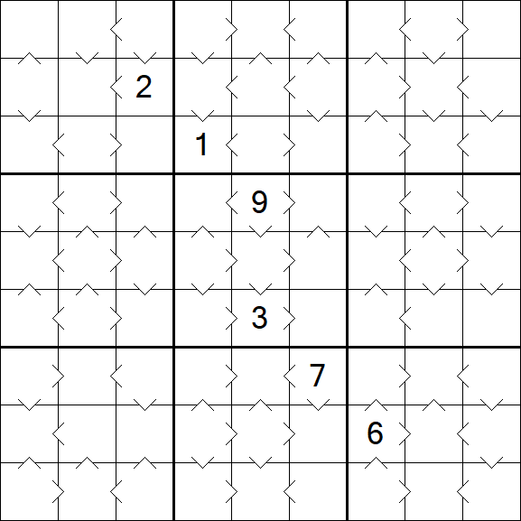 Greater Than Sudoku - Médio