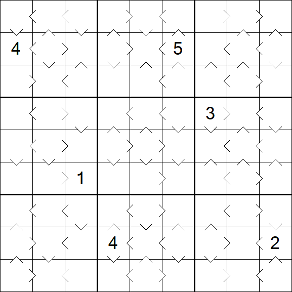 Greater Than Sudoku - Medium