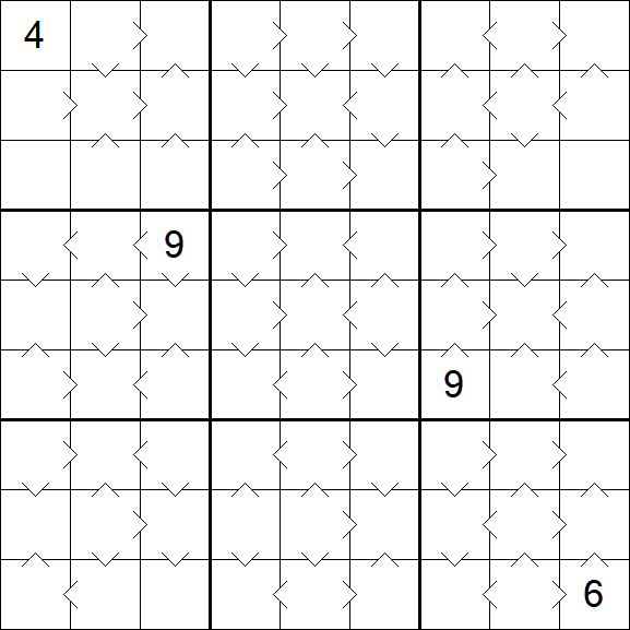 Greater Than Sudoku - Medium