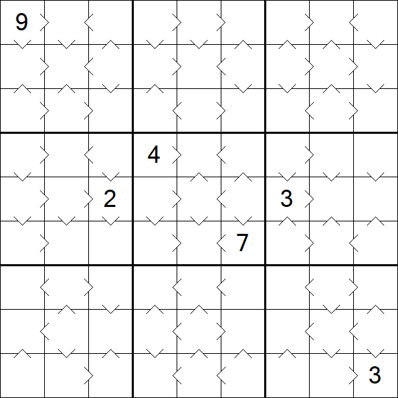 Greater Than Sudoku - Médio