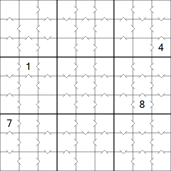 Greater Than Sudoku - Médio