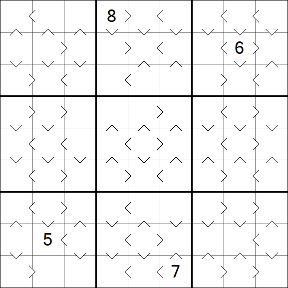 Greater Than Sudoku - Médio