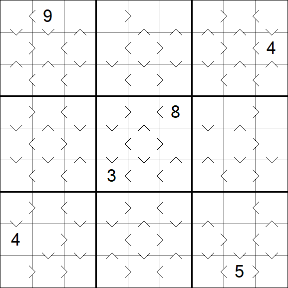 Greater Than Sudoku - Médio