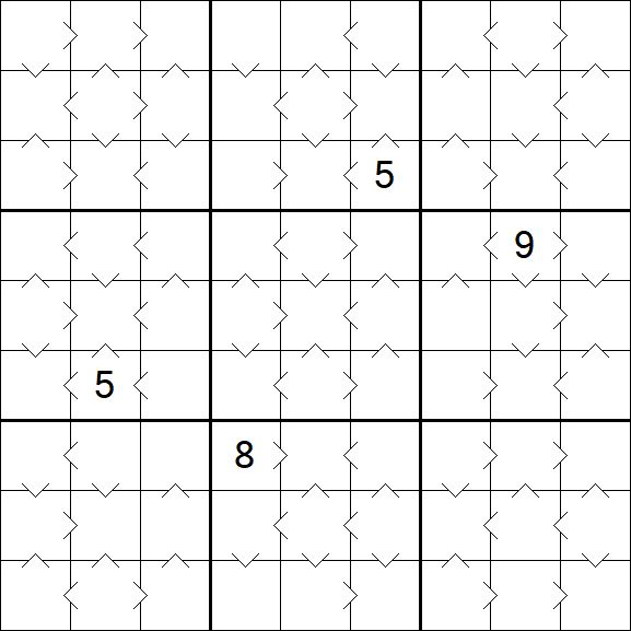 Greater Than Sudoku - Medium