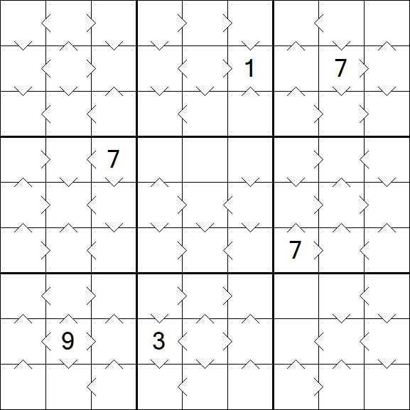 Greater Than Sudoku - Medium