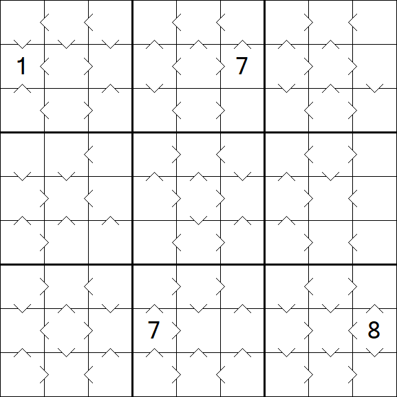 Greater Than Sudoku - Medium
