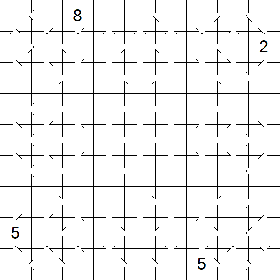Greater Than Sudoku - Medium