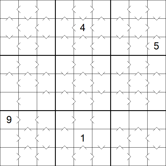 Greater Than Sudoku - Medium