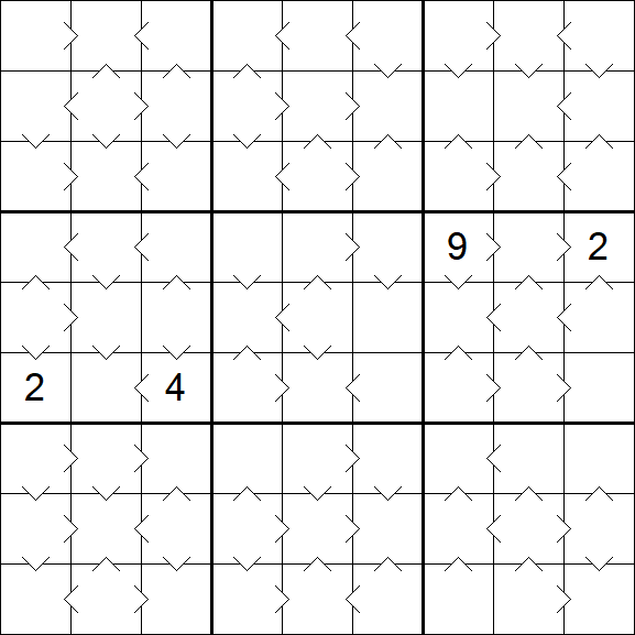 Greater Than Sudoku - Medium