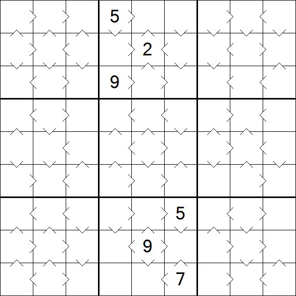 Greater Than Sudoku - Medium