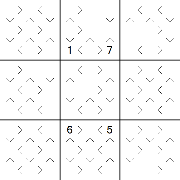 Greater Than Sudoku - Medium