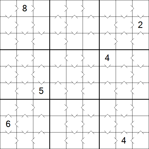 Greater Than Sudoku - Medium