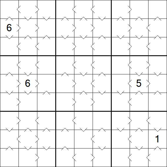 Greater Than Sudoku - Medium