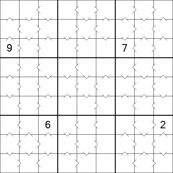 Greater Than Sudoku - Medium