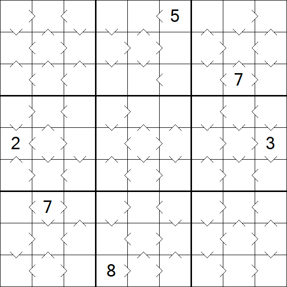 Greater Than Sudoku - Medium
