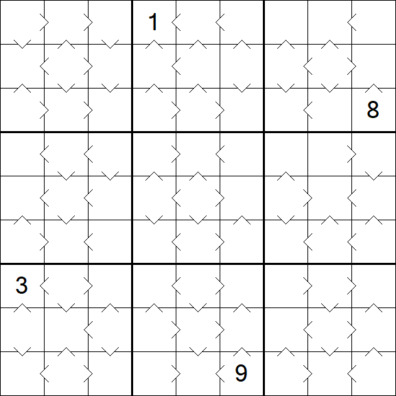 Greater Than Sudoku - Medium