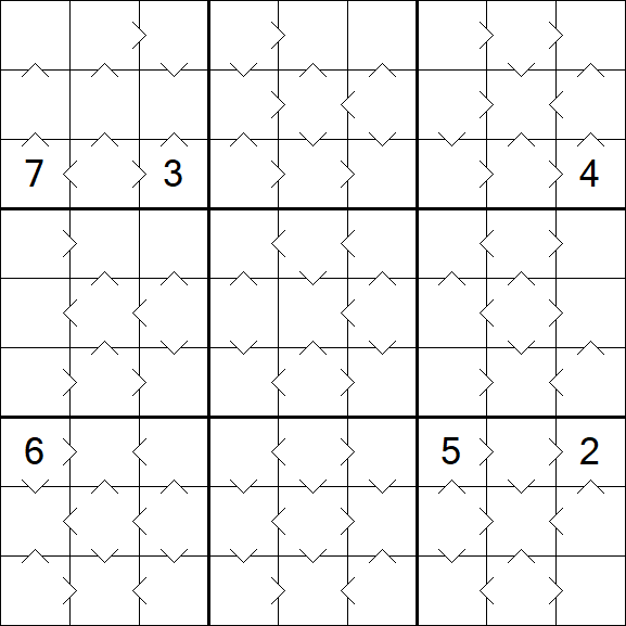 Greater Than Sudoku - Medio
