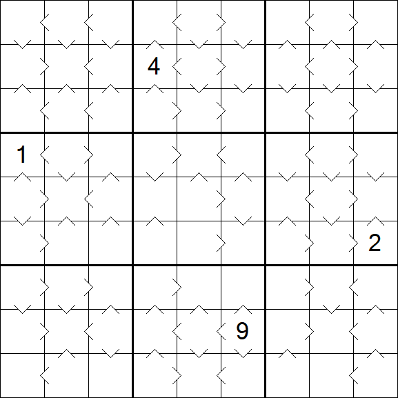 Greater Than Sudoku - Médio