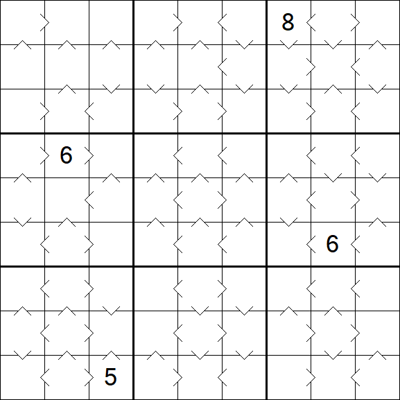 Greater Than Sudoku - Medium