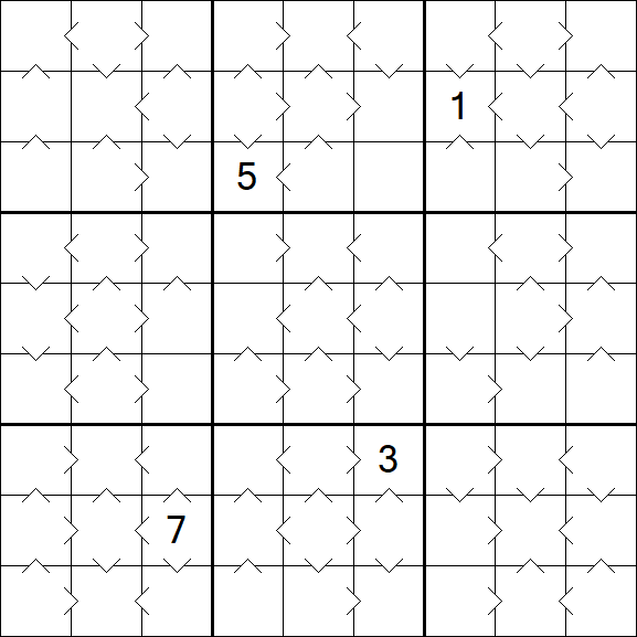 Greater Than Sudoku - Medium