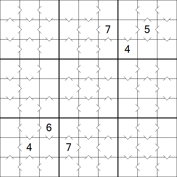Greater Than Sudoku - Medium