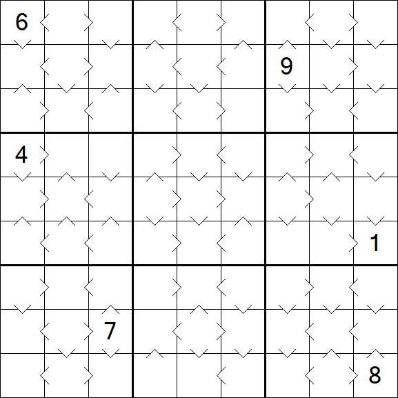 Greater Than Sudoku - Médio