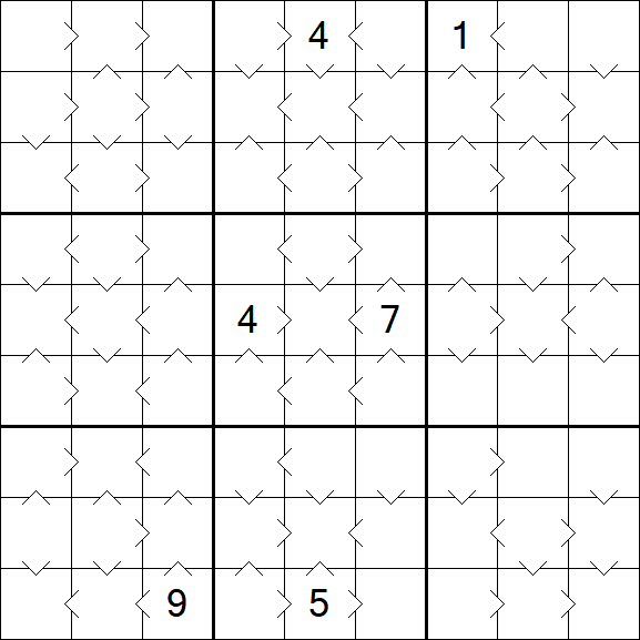 Greater Than Sudoku - Medium